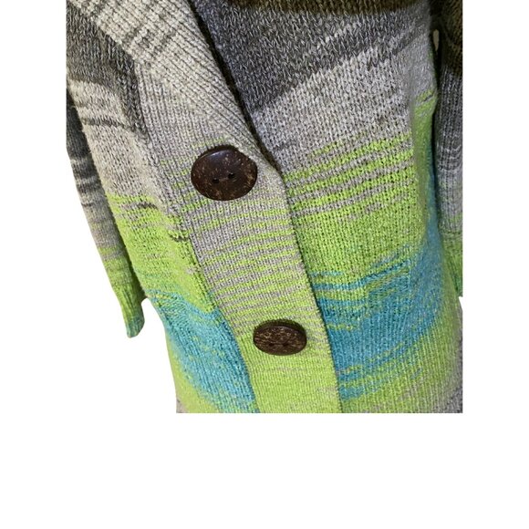 Tribal Button Up Sweater Jacket - Picture 3 of 5